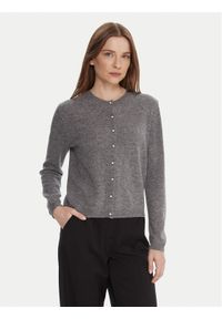 United Colors of Benetton - United Colors Of Benetton Kardigan 1002D501U Szary Regular Fit. Kolor: szary. Materiał: wełna #1