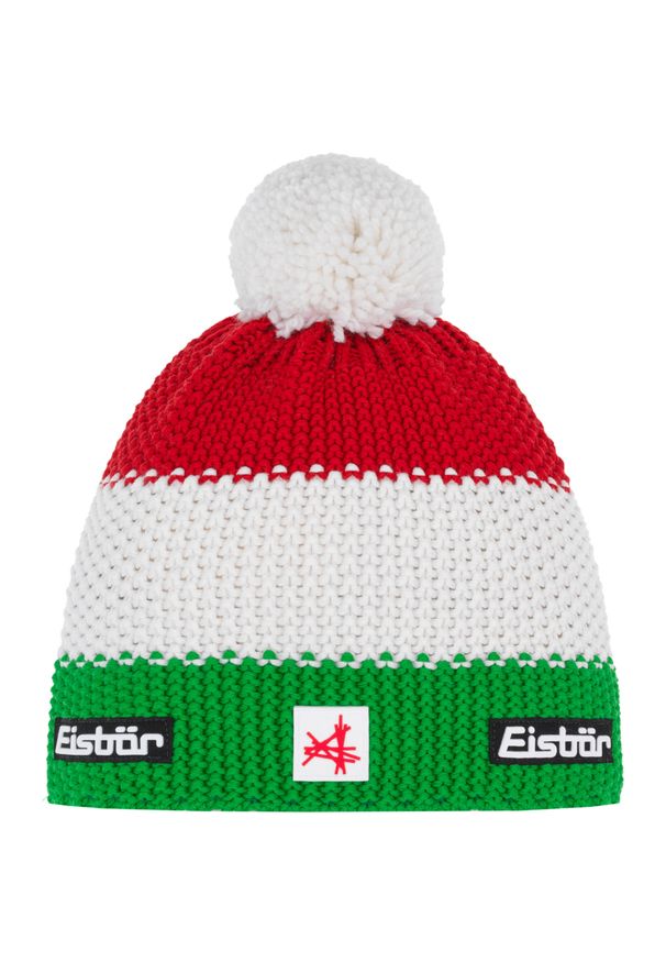 Czapka dziecięca Eisbar Star Pompon MÜ SA kids. Kolor: zielony. Materiał: wełna. Styl: sportowy