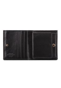 Wittchen - Damski portfel skórzany z herbem na zatrzask czarny. Kolor: czarny. Materiał: skóra #4