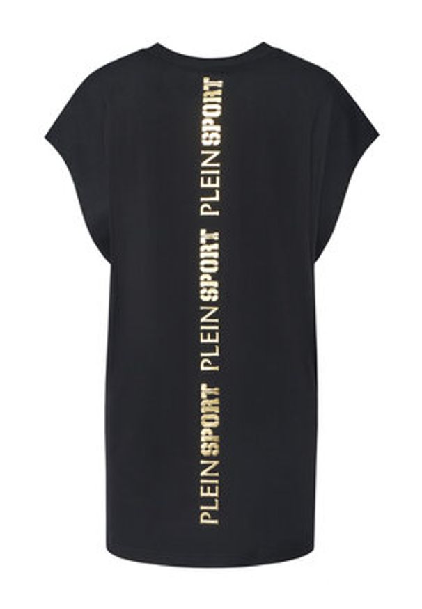 Plein Sport Tank top PAEC MTK8319 STE001N Czarny Regular Fit. Kolor: czarny. Materiał: bawełna. Styl: sportowy