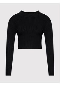 Glamorous Sweter AC2766 Czarny Slim Fit. Kolor: czarny. Materiał: wiskoza #5