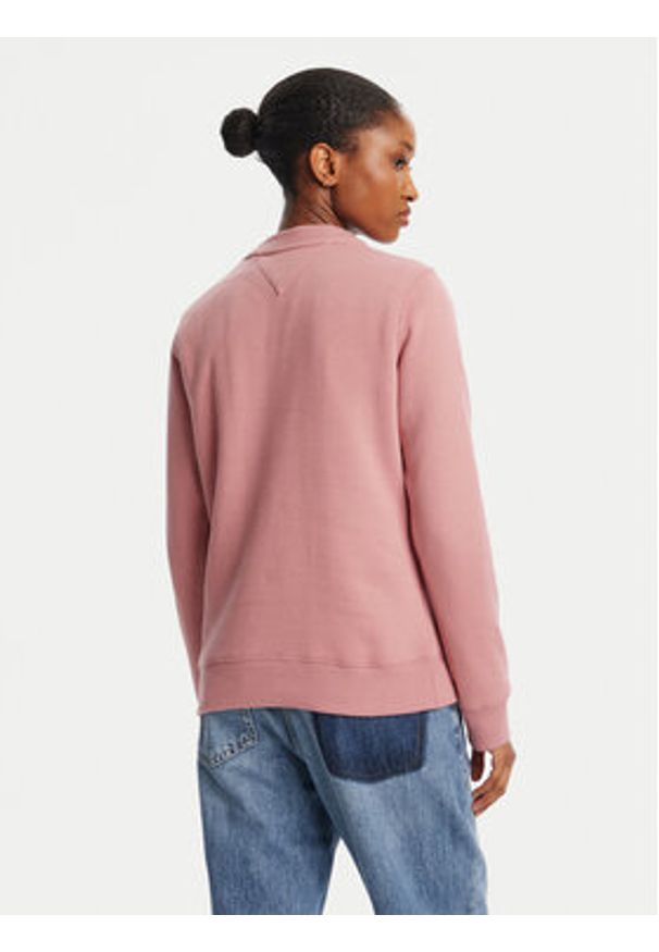 Tommy Jeans Bluza Flag DW0DW19959 Różowy Regular Fit. Kolor: różowy. Materiał: bawełna