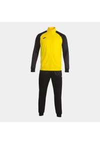Dres do piłki nożnej dla dzieci Joma Academy IV. Kolor: czarny, wielokolorowy, żółty. Materiał: dresówka. Styl: sportowy