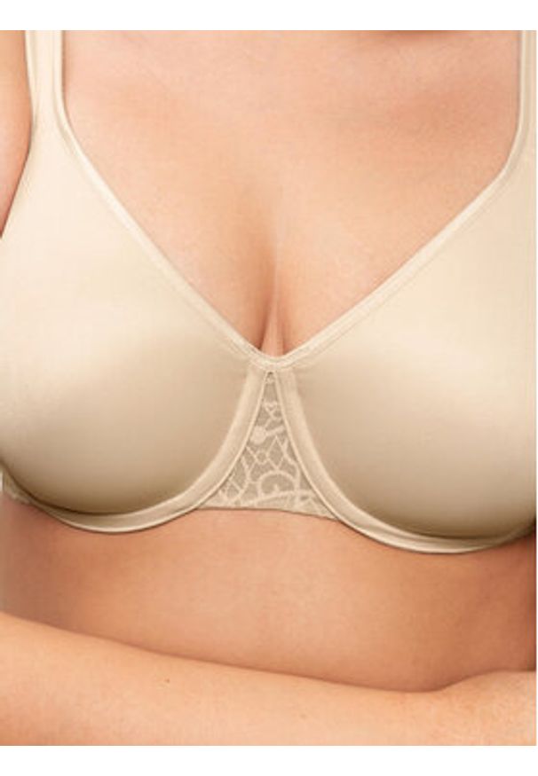 Triumph Biustonosz z fiszbiną Comfort Minimizer 10166827 Beżowy. Kolor: beżowy. Materiał: syntetyk