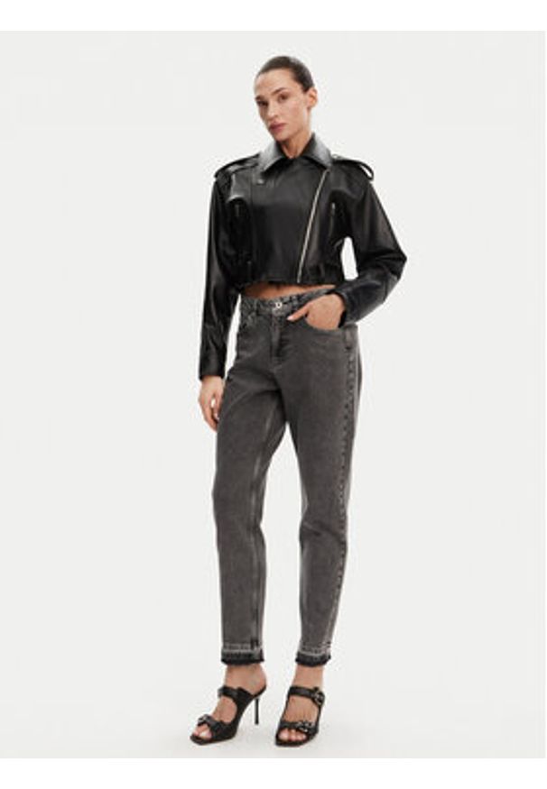 Karl Lagerfeld Jeans Jeansy A1W10041 Szary Mom Fit. Kolor: szary