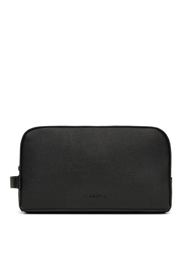 Calvin Klein Kosmetyczka Micropebble Washbag/Dopp Kit LV04D1036G Czarny. Kolor: czarny. Materiał: skóra