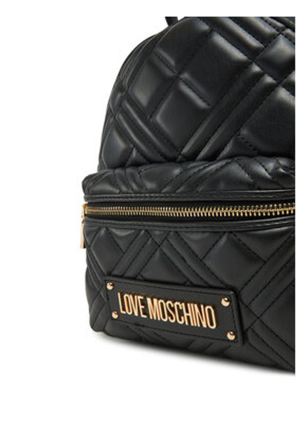 Love Moschino - LOVE MOSCHINO Plecak JC4148PP1MLA0000 Czarny. Kolor: czarny. Materiał: skóra