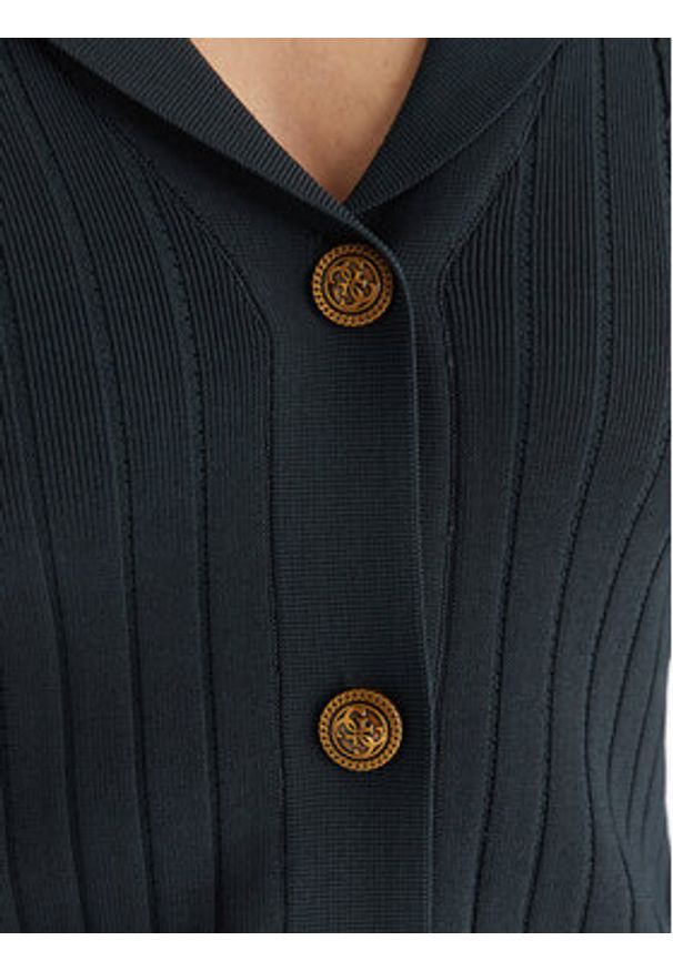 Guess Kardigan W5YR11 Z0130 Zielony Regular Fit. Kolor: zielony. Materiał: wiskoza