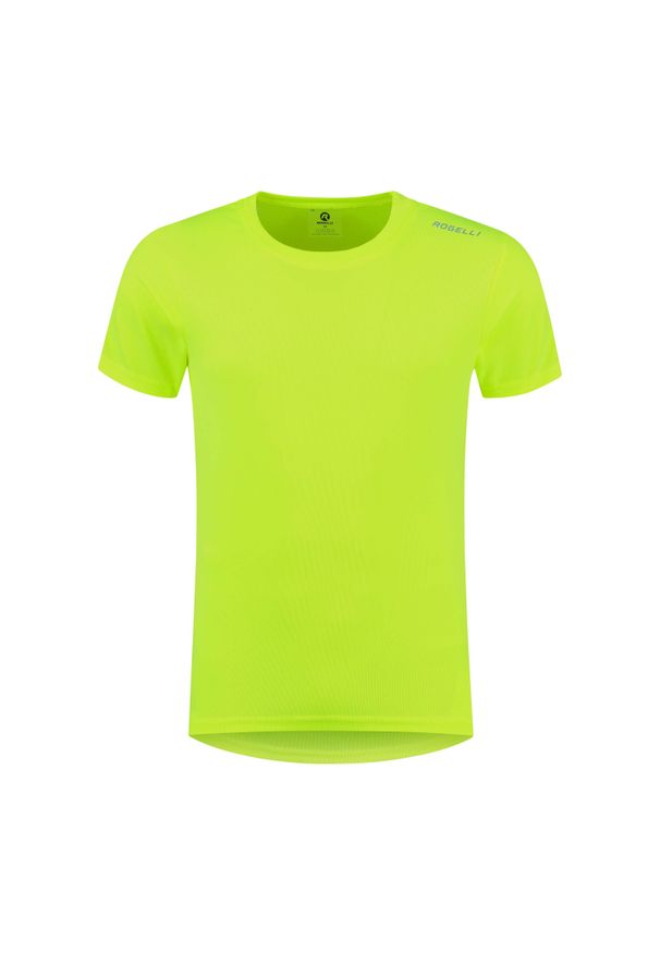 ROGELLI - Funkcjonalna koszulka męska Rogelli PROMOTION. Kolor: żółty, wielokolorowy, fioletowy