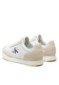 Calvin Klein Jeans Sneakersy Retro Runner Low Lace Ny Ml YW0YW01326 Biały. Kolor: biały. Materiał: materiał #4