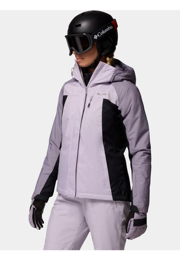 columbia - Kurtka Damska Columbia Snowy Summit. Kolor: szary, fioletowy, wielokolorowy. Sezon: zima. Sport: narciarstwo