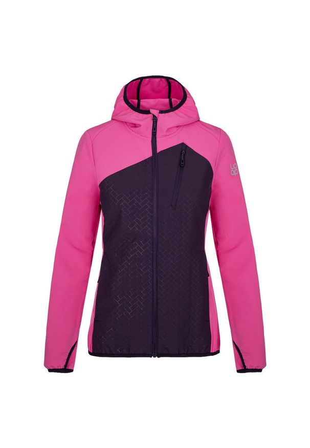 ZONE PERFECT - LOAP Urlea damska kurtka softshell, S – różowa. Kolor: różowy. Materiał: softshell. Sport: turystyka piesza
