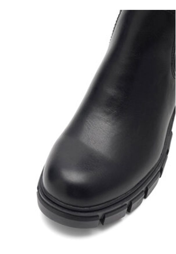 DeeZee Botki WS5575-05 Czarny. Kolor: czarny. Materiał: skóra