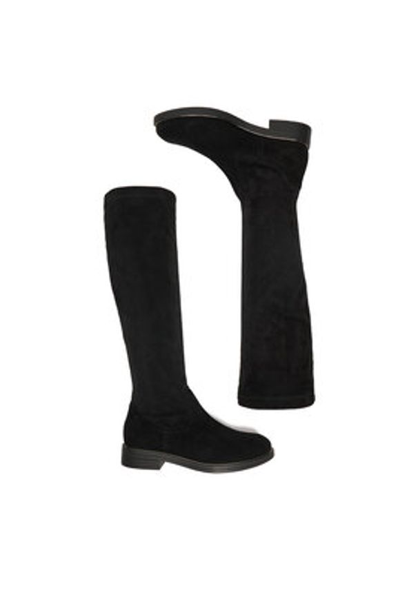 Lasocki Kozaki CEO-RST-56006-02 Czarny. Kolor: czarny. Materiał: zamsz, skóra