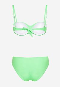 Born2be - Jasnozielone Bikini Stanik z Cekinami Majtki Typu Figi Vikinies. Kolor: zielony #5