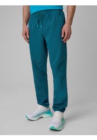 4f - 4F Spodnie treningowe szybkoschnące męskie - granatowe S. Kolor: niebieski. Materiał: skóra. Sport: fitness #2