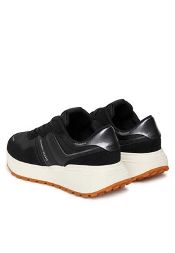 Tommy Jeans Sneakersy Tjw Cleated Runner EN0EN02861 Czarny. Kolor: czarny. Materiał: zamsz, skóra