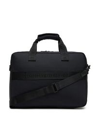 TOMMY HILFIGER - Tommy Hilfiger Torba na laptopa Th Commuter Computer Bag AM0AM13612 Czarny. Kolor: czarny. Materiał: materiał