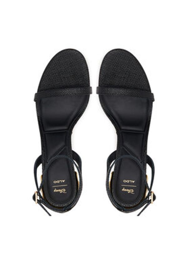 Aldo Sandały Ursulaheel 14008289 Czarny. Kolor: czarny. Materiał: skóra