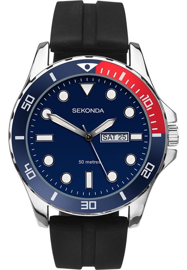 Zegarek Sekonda Zegarek męski Sekonda 1580 czarny. Kolor: czarny