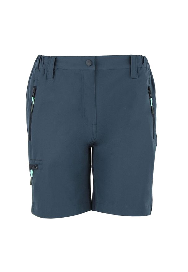 PEAK MOUNTAIN - Szorty damskie Peak Mountain. Kolor: niebieski. Sport: turystyka piesza