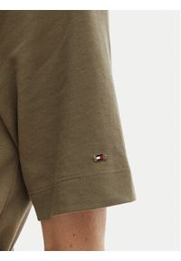 TOMMY HILFIGER - Tommy Hilfiger Sukienka codzienna WW0WW48756 Zielony Regular Fit. Okazja: na co dzień. Kolor: zielony. Materiał: bawełna. Typ sukienki: proste. Styl: casual #5