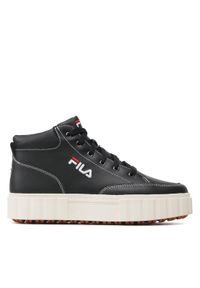 Fila Sneakersy Sandblast Mid Wmn FFW0187.80010 Czarny. Kolor: czarny. Materiał: skóra #1