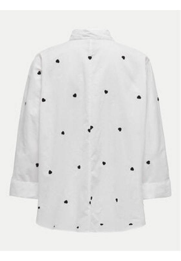 only - ONLY Koszula 15283743 Biały Box Fit. Kolor: biały. Materiał: bawełna