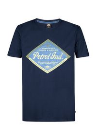 Petrol Industries T-Shirt M-1050-TSR634 Granatowy Regular Fit. Kolor: niebieski. Materiał: bawełna #4
