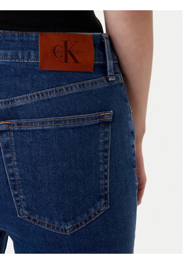 Calvin Klein Jeans Jeansy LV047E619G Niebieski Skinny Fit. Kolor: niebieski