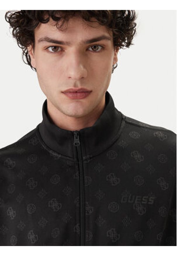 Guess Bluza Z6GQ07 K2849 Czarny Relaxed Fit. Kolor: czarny. Materiał: syntetyk