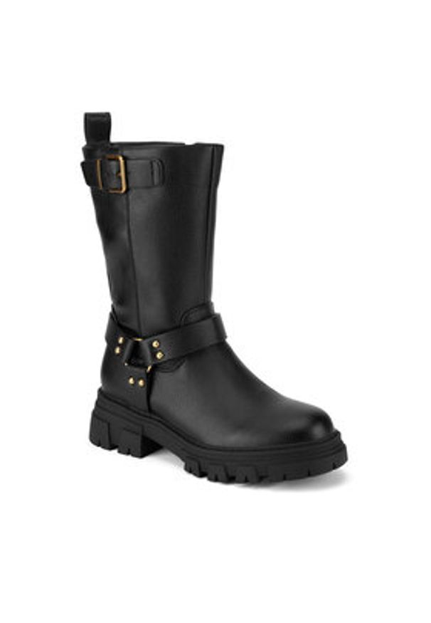 MEXX Botki MI001805043W Czarny. Kolor: czarny. Materiał: skóra