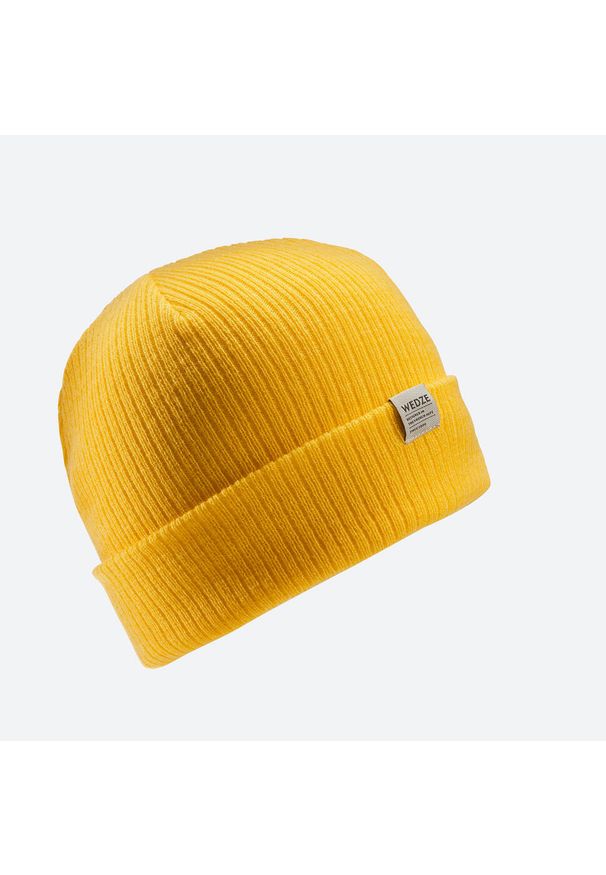 WEDZE - Czapka narciarska dla dorosłych Wedze Fisherman. Kolor: czerwony. Materiał: akryl, materiał. Sezon: zima. Styl: sportowy