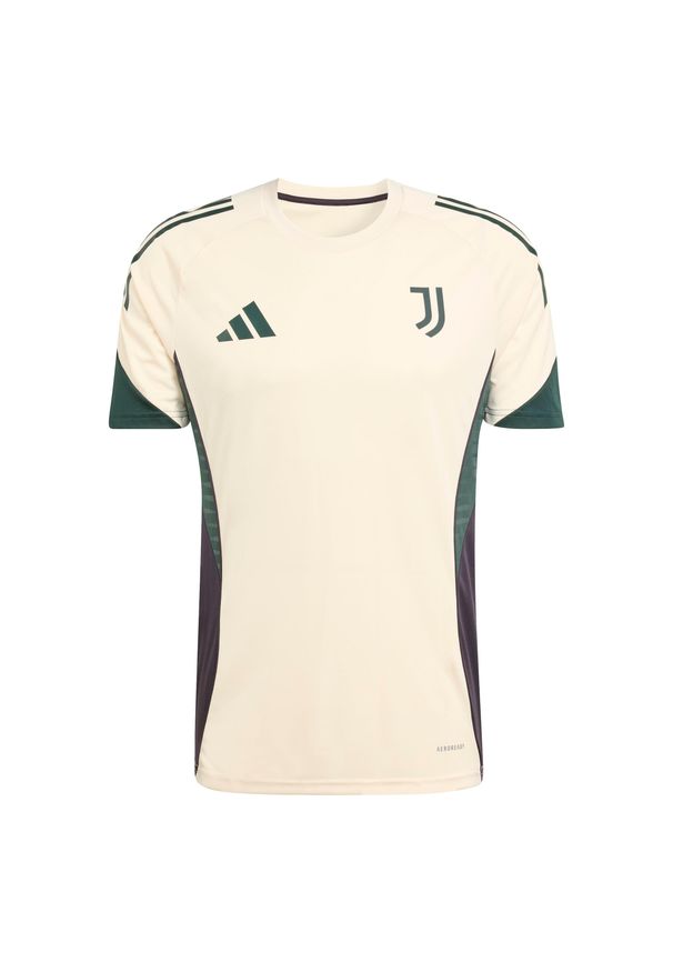 Adidas - Koszulka treningowa Juventus Turyn EU 2025/26. Kolor: beżowy. Sport: piłka nożna