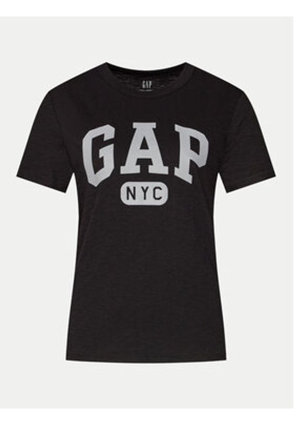 GAP - Gap T-Shirt 871344-05 Czarny Regular Fit. Kolor: czarny. Materiał: bawełna