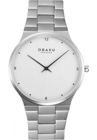 OBAKU - Zegarek męski Obaku Denmark V305GXCWSC srebrny. Kolor: srebrny #1