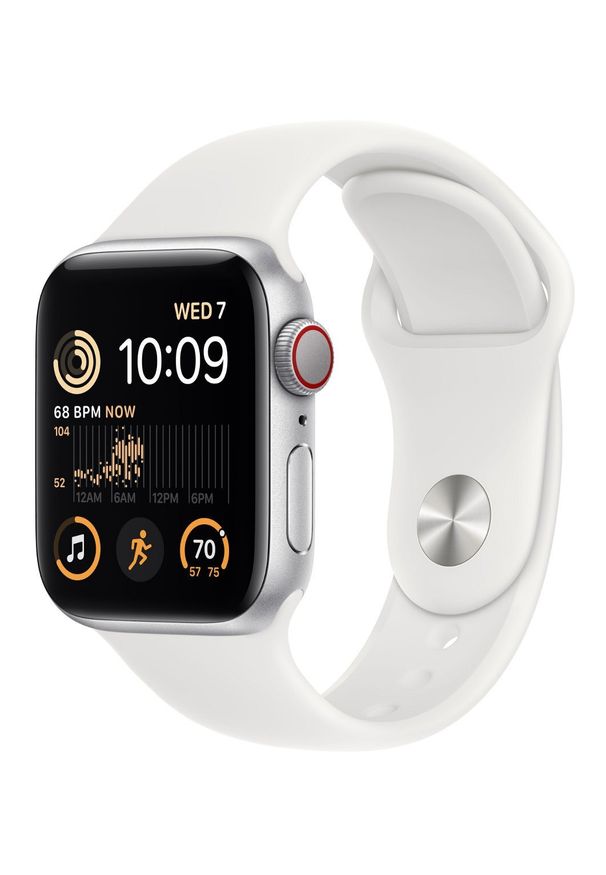 APPLE - Smartwatch Apple Watch SE 2022 GPS + Cellular 40mm Silver Alu Sport Biały (MNPP3WB/A). Rodzaj zegarka: smartwatch. Kolor: biały. Styl: sportowy