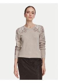 Liu Jo Sport Sweter TF6094 MS49I Szary Regular Fit. Kolor: szary. Materiał: wiskoza. Styl: sportowy #1