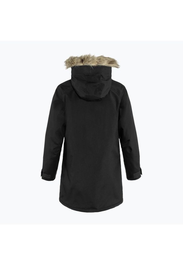 Fjällräven - Płaszcz damski Fjallraven Nuuk Parka. Kolor: czarny. Sport: turystyka piesza