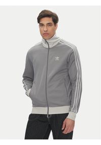 Adidas - adidas Bluza adicolor Classics Beckenbauer JP1226 Szary Slim Fit. Kolor: szary. Materiał: bawełna