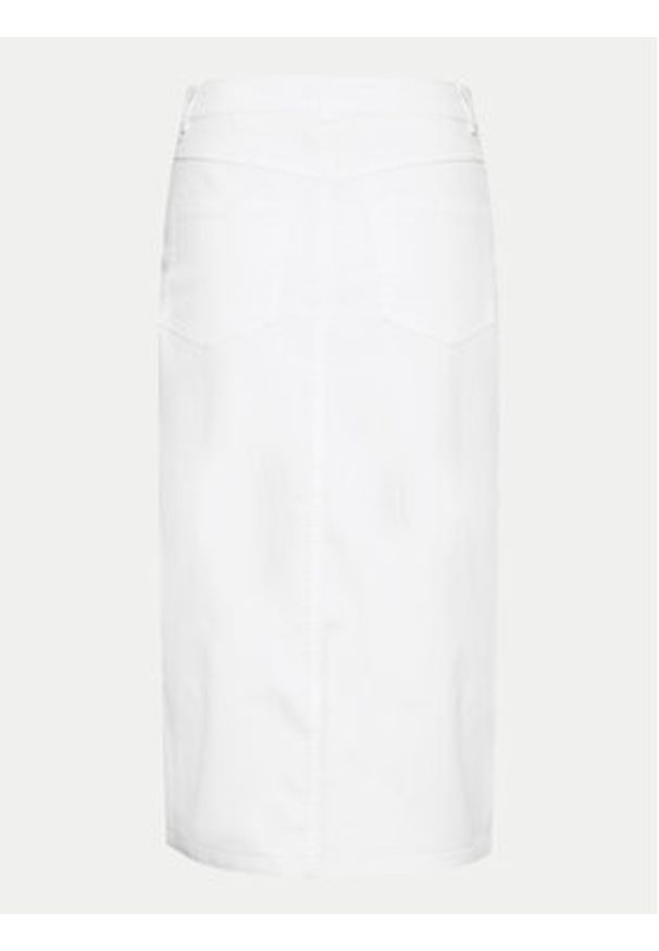 Kaffe Spódnica jeansowa Zelina 10508734 Biały Regular Fit. Kolor: biały. Materiał: bawełna