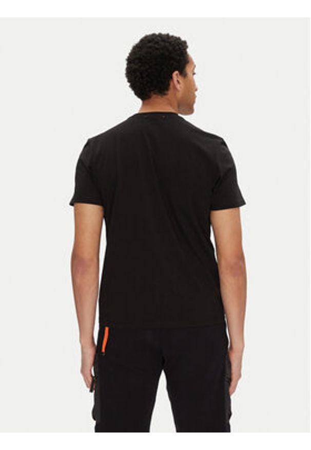 Parajumpers T-Shirt Leland 25SMPMTSGT09 Czarny Regular Fit. Kolor: czarny. Materiał: bawełna