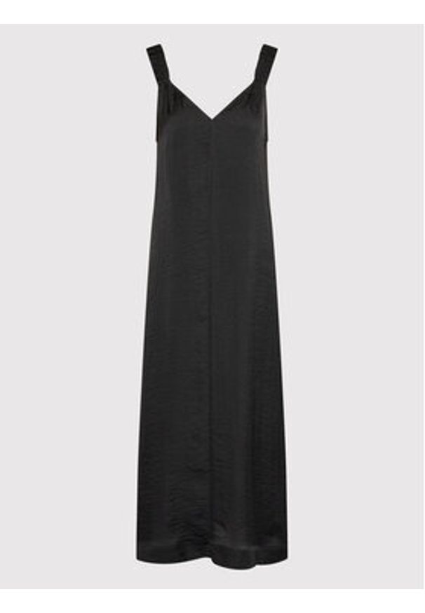 DKNY Sukienka codzienna P2DBTN10 Czarny Regular Fit. Okazja: na co dzień. Kolor: czarny. Materiał: syntetyk. Typ sukienki: proste. Styl: casual