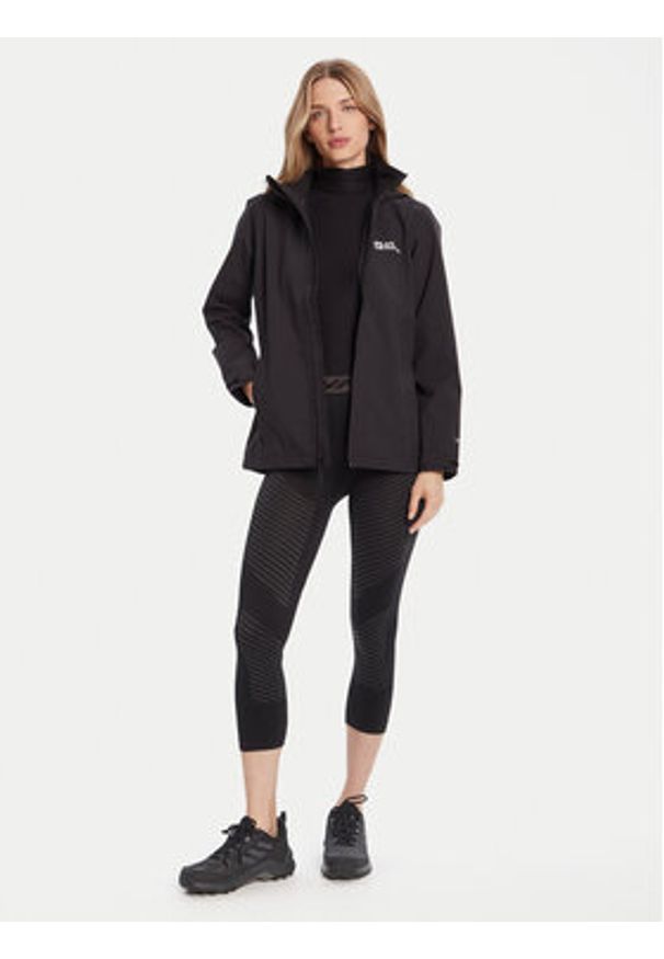 Jack Wolfskin Kurtka outdoor Trailtime 2l A63902 Czarny Regular Fit. Kolor: czarny. Materiał: syntetyk. Sport: outdoor