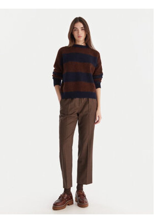 Weekend Max Mara Sweter Tuono 2525366142 Kolorowy Loose Fit. Materiał: wełna. Wzór: kolorowy