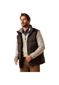 Bezrękawnik jeździecki wypełniony puchem Ariat UltraPuff. Kolor: brązowy. Materiał: puch. Długość rękawa: bez rękawów #1