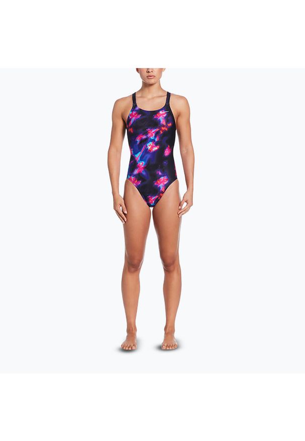 Strój pływacki jednoczęściowy damski Nike Hydrastrong Fastback. Kolor: czarny