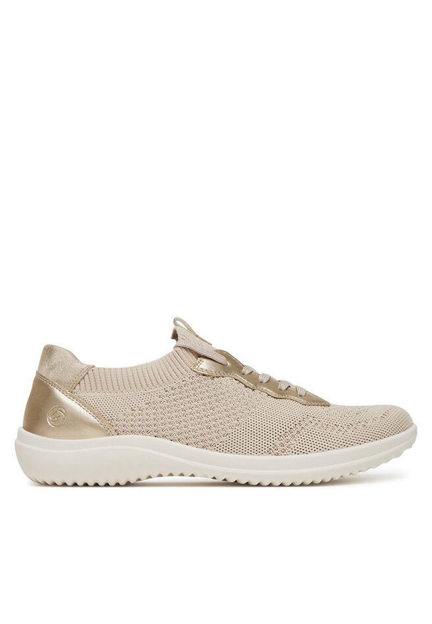 Sneakersy Remonte. Kolor: złoty