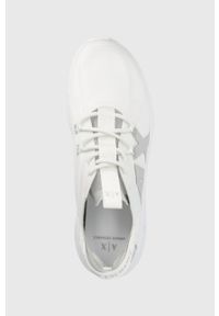 Armani Exchange buty XUX132.XV556.00152 kolor biały. Nosek buta: okrągły. Zapięcie: sznurówki. Kolor: biały. Materiał: materiał, guma #4