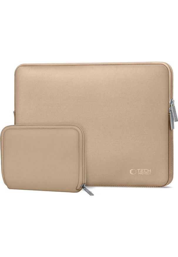 TECH-PROTECT - Pokrowiec Tech-Protect NeoSlim do laptopa 15-16'' beżowy. Kolor: beżowy. Materiał: materiał, tkanina, neopren, polar. Styl: biznesowy, elegancki, casual